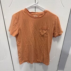 Brooks Brothers Red Fleece Orange Short Sleeve Shirt